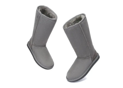 AUSTRALIAN SHEPHERD® Boots Double Face Sheepskin Wool Tall Classic Women Men InflSelection