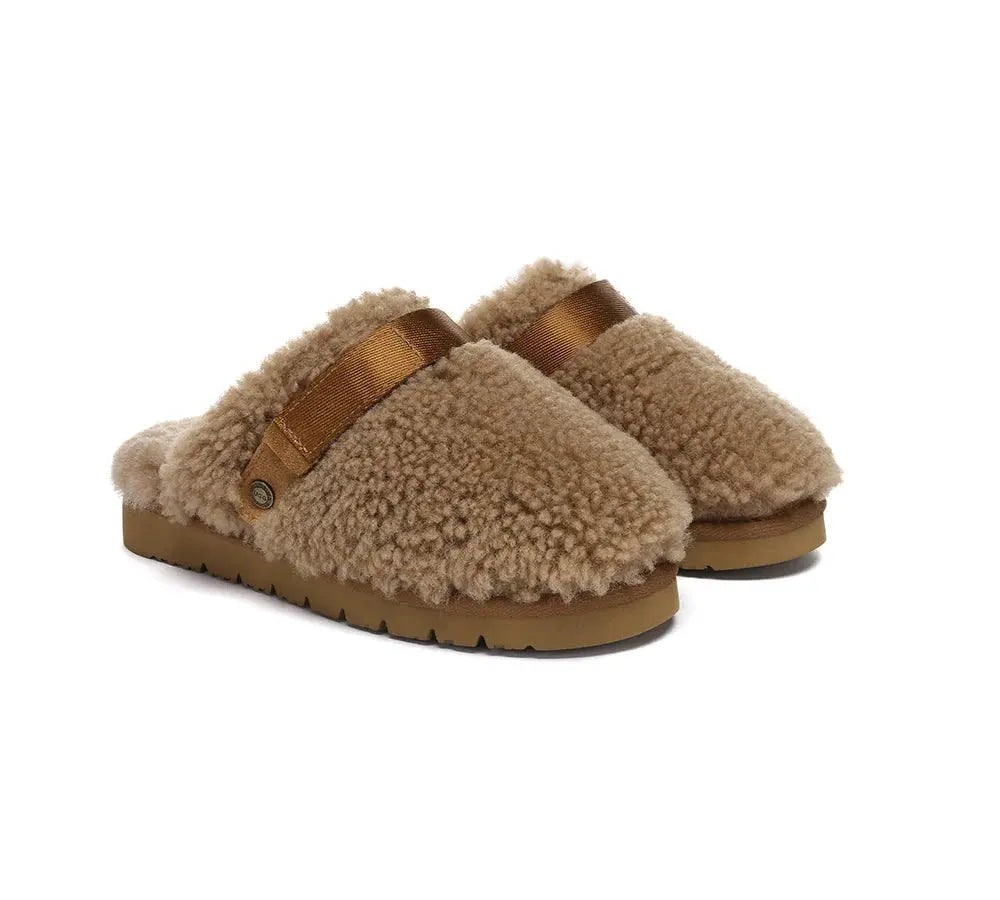 AUSTRALIAN SHEPHERD® UGG Slippers Sheepskin Wool Slingback Noz InflSelection