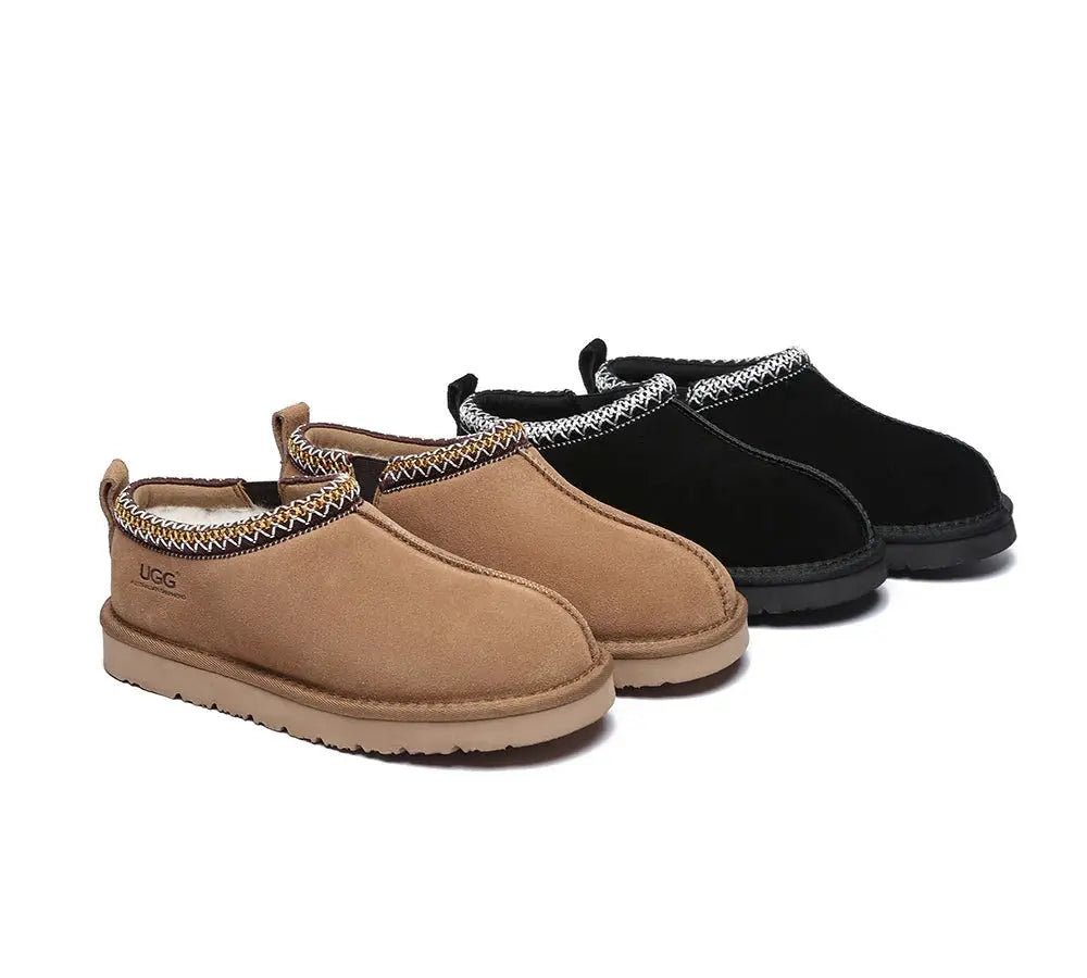 Premium UGG Slippers Sheepskin Wool Ankle Tazzy Valen Men InflSelection