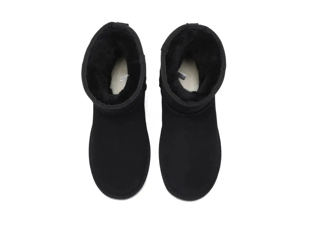 Premium UGG Boots Double Faced Sheepskin Wool Ankle Mini Classic Men Women InflSelection