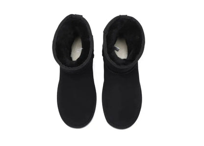 Premium UGG Boots Double Faced Sheepskin Wool Ankle Mini Classic Men Women InflSelection