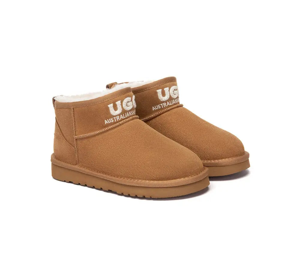 AUSTRALIAN SHEPHERD® UGG Boots Sheepskin Wool Ankle Mini Helia InflSelection