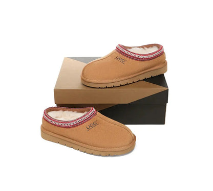 AUSTRALIAN SHEPHERD® Slippers Sheepskin Wool Ankle Tazzy Hippie  Women Men InflSelection