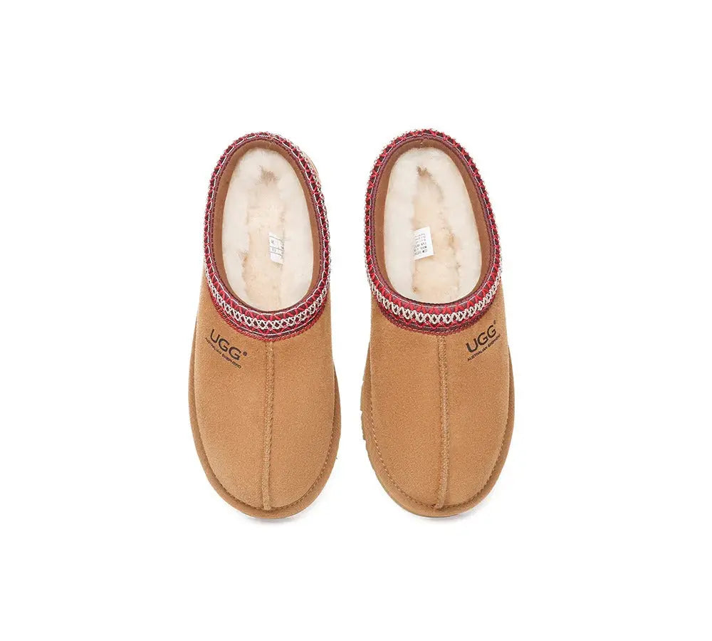 AUSTRALIAN SHEPHERD® Slippers Sheepskin Wool Ankle Tazzy Hippie  Women Men InflSelection