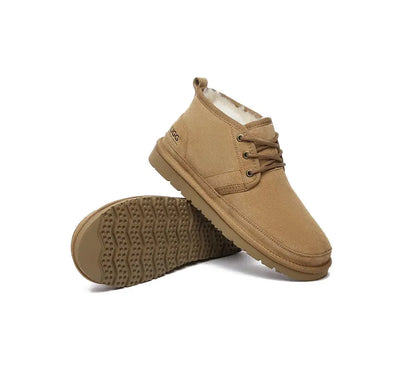 AUSTRALIAN SHEPHERD® Boots  Boots Men Sheepskin Wool Lace Up Ankle Casual Leonard InflSelection