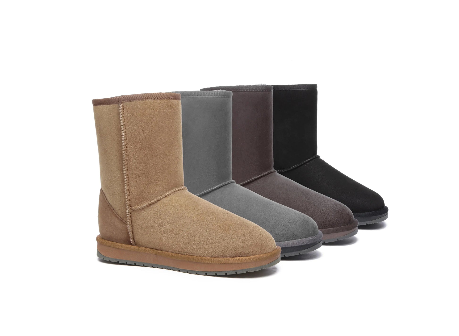 Premium UGG  Boots Double Face Sheepskin Wool Short Classic Men Women InflSelection